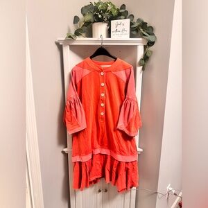 Umgee Vibrant Coral Dress